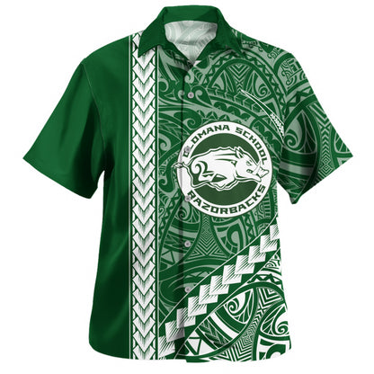 Olomana High & Intermediate School Hawaiian Shirt Tribal Polynesian Pride Style