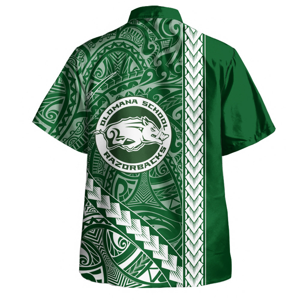 Olomana High & Intermediate School Hawaiian Shirt Tribal Polynesian Pride Style