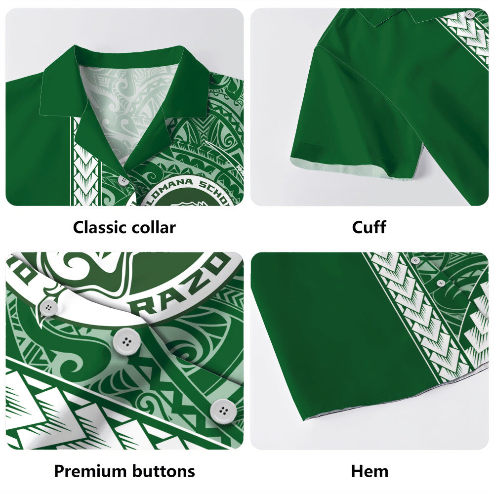 Olomana High & Intermediate School Hawaiian Shirt Tribal Polynesian Pride Style