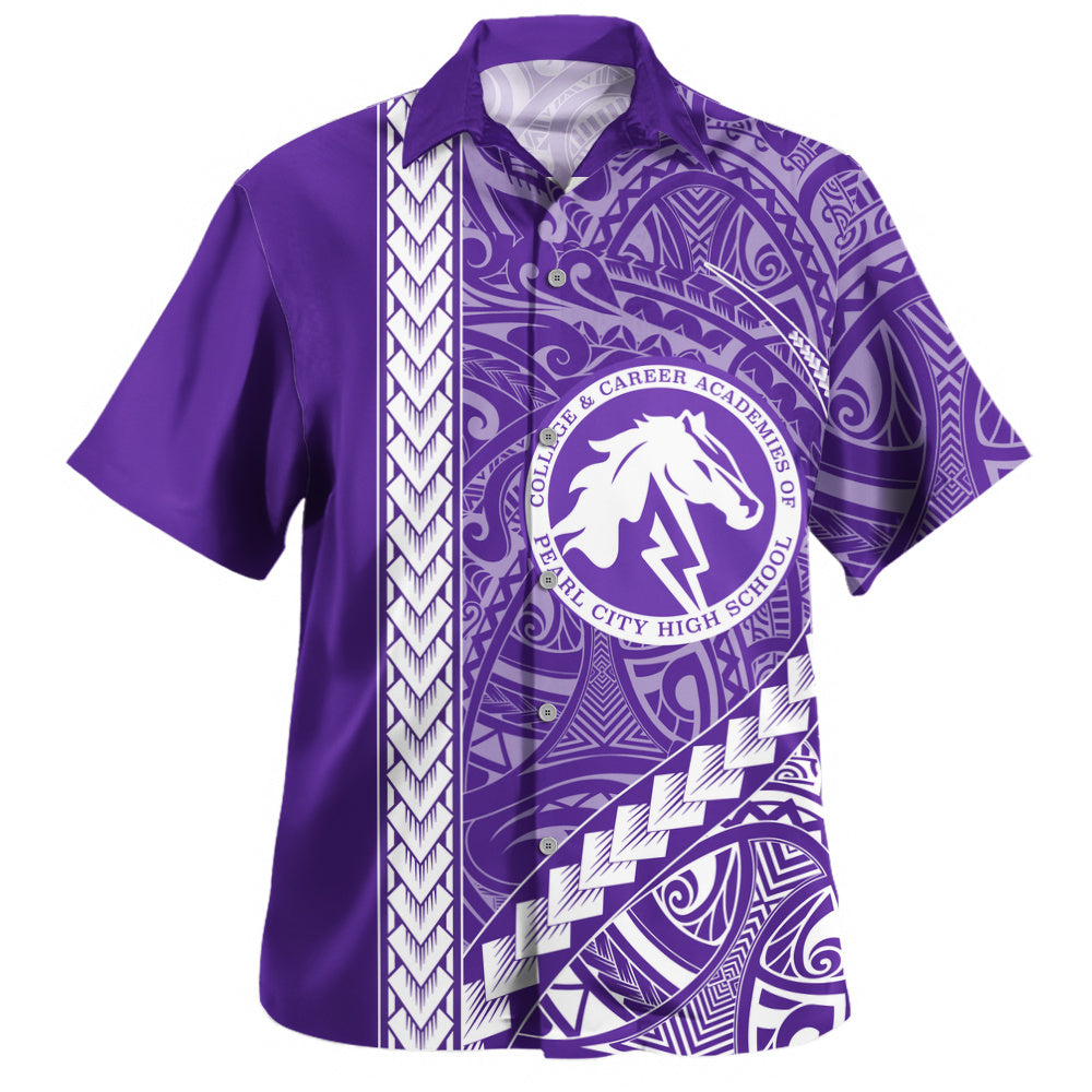 Pearl City High School (Hawaii) Hawaiian Shirt Tribal Polynesian Pride Style