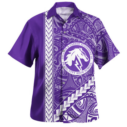 Pearl City High School (Hawaii) Hawaiian Shirt Tribal Polynesian Pride Style