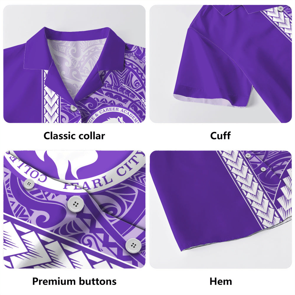 Pearl City High School (Hawaii) Hawaiian Shirt Tribal Polynesian Pride Style