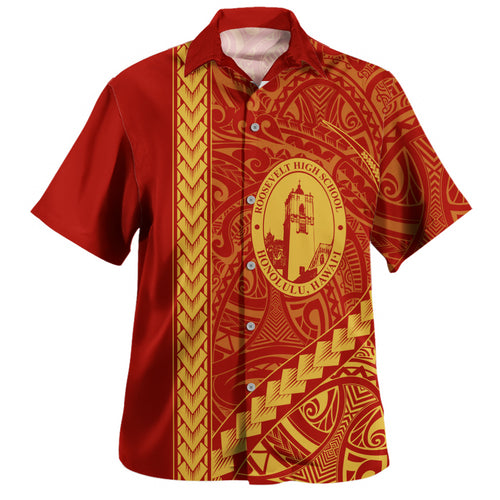 President Theodore Roosevelt High School Hawaiian Shirt Tribal Polynesian Pride Style