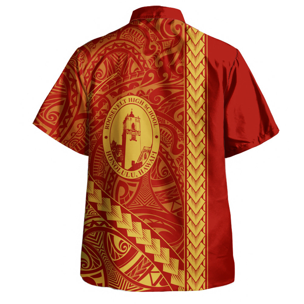 President Theodore Roosevelt High School Hawaiian Shirt Tribal Polynesian Pride Style