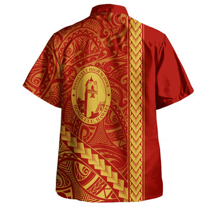 President Theodore Roosevelt High School Hawaiian Shirt Tribal Polynesian Pride Style