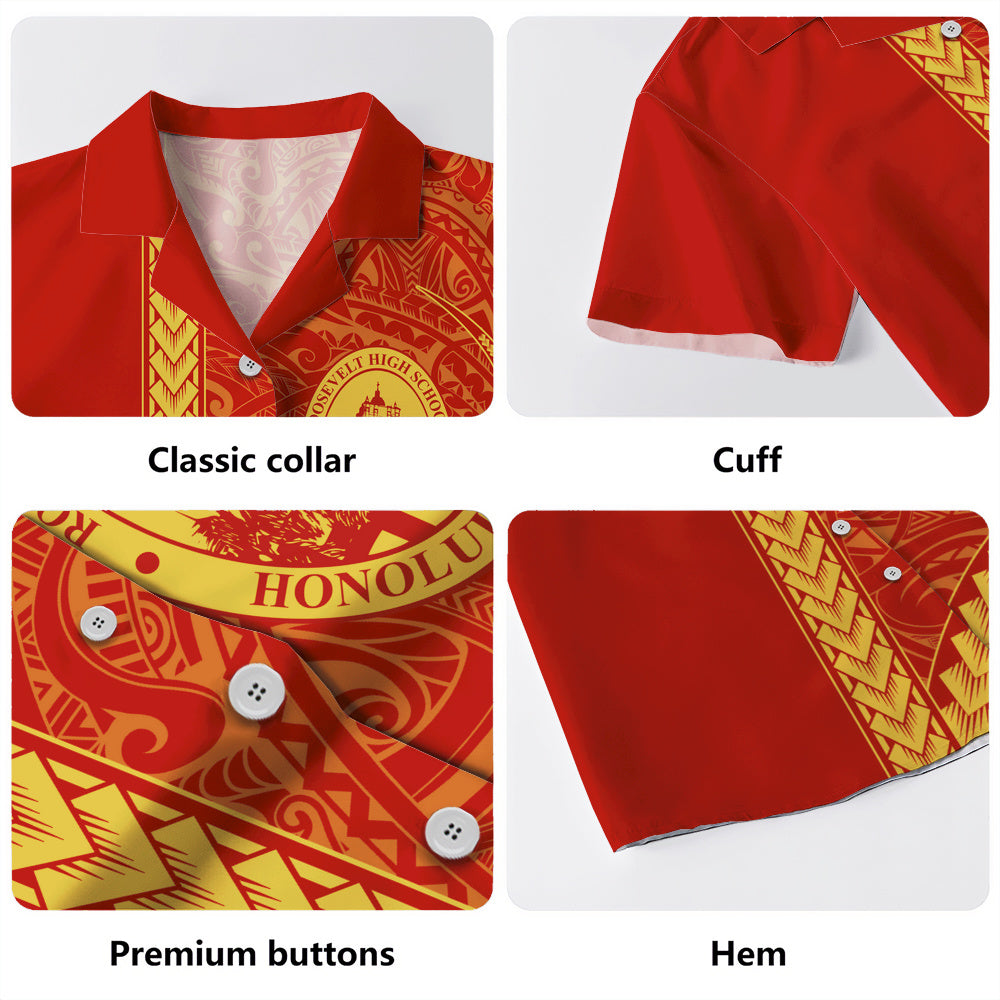 President Theodore Roosevelt High School Hawaiian Shirt Tribal Polynesian Pride Style