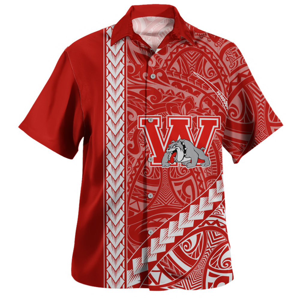 Waialua High and Intermediate School Hawaiian Shirt Tribal Polynesian Pride Style