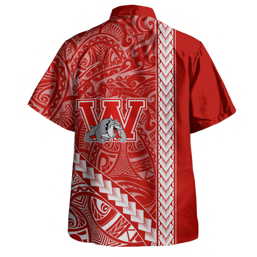 Waialua High and Intermediate School Hawaiian Shirt Tribal Polynesian Pride Style