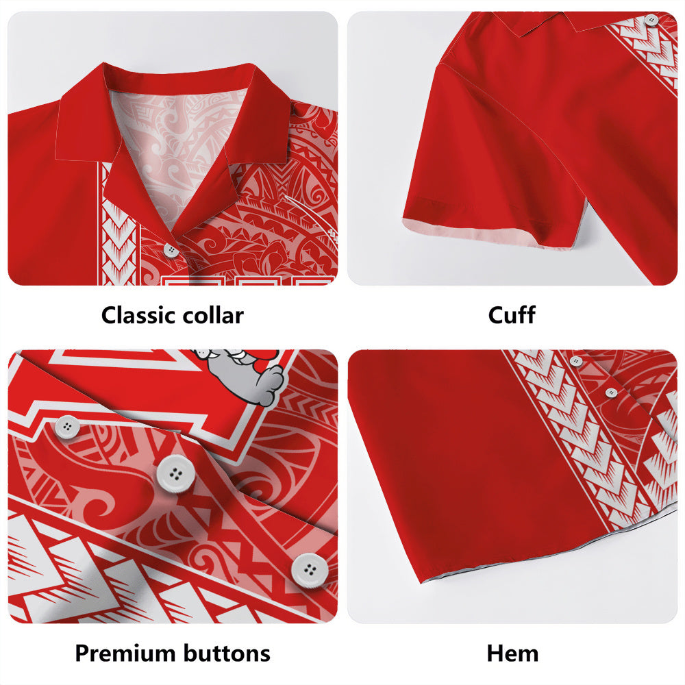 Waialua High and Intermediate School Hawaiian Shirt Tribal Polynesian Pride Style
