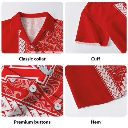 Waialua High and Intermediate School Hawaiian Shirt Tribal Polynesian Pride Style