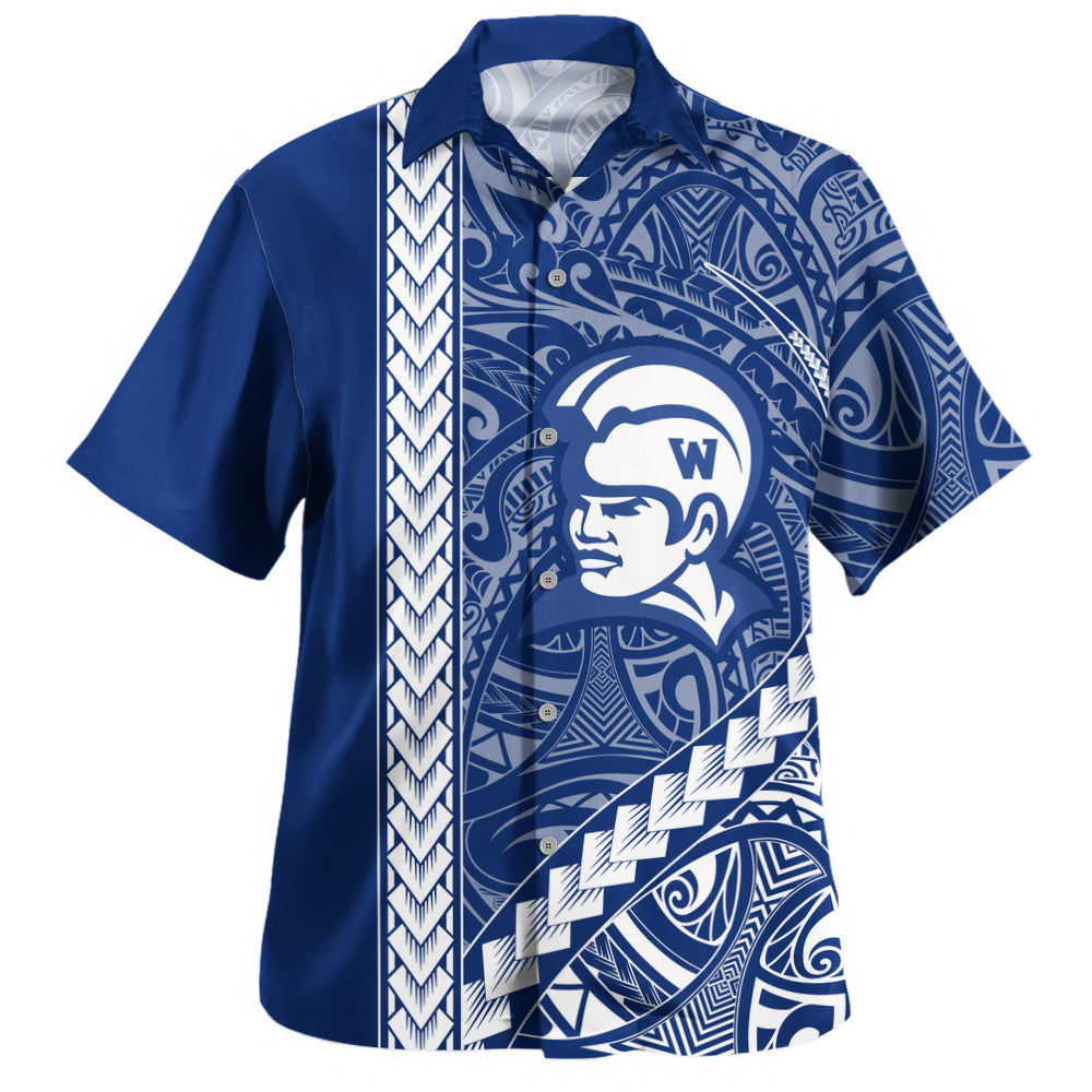 Waimea High School Hawaiian Shirt Tribal Polynesian Pride Style