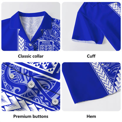 Waimea Middle Public Conversion Charter School Hawaiian Shirt Tribal Polynesian Pride Style