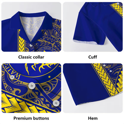 Waipahu High School Hawaiian Shirt Tribal Polynesian Pride Style