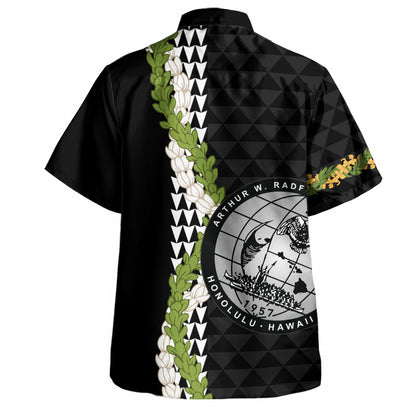 Admiral Arthur W. Radford High School Hawaiian Shirt Puakenikeni Maile Flower Lei