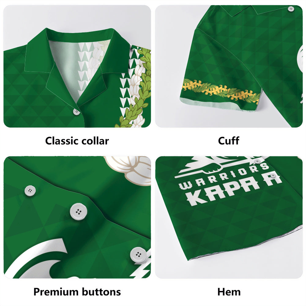 Kapaa High School Hawaiian Shirt Puakenikeni Maile Flower Lei