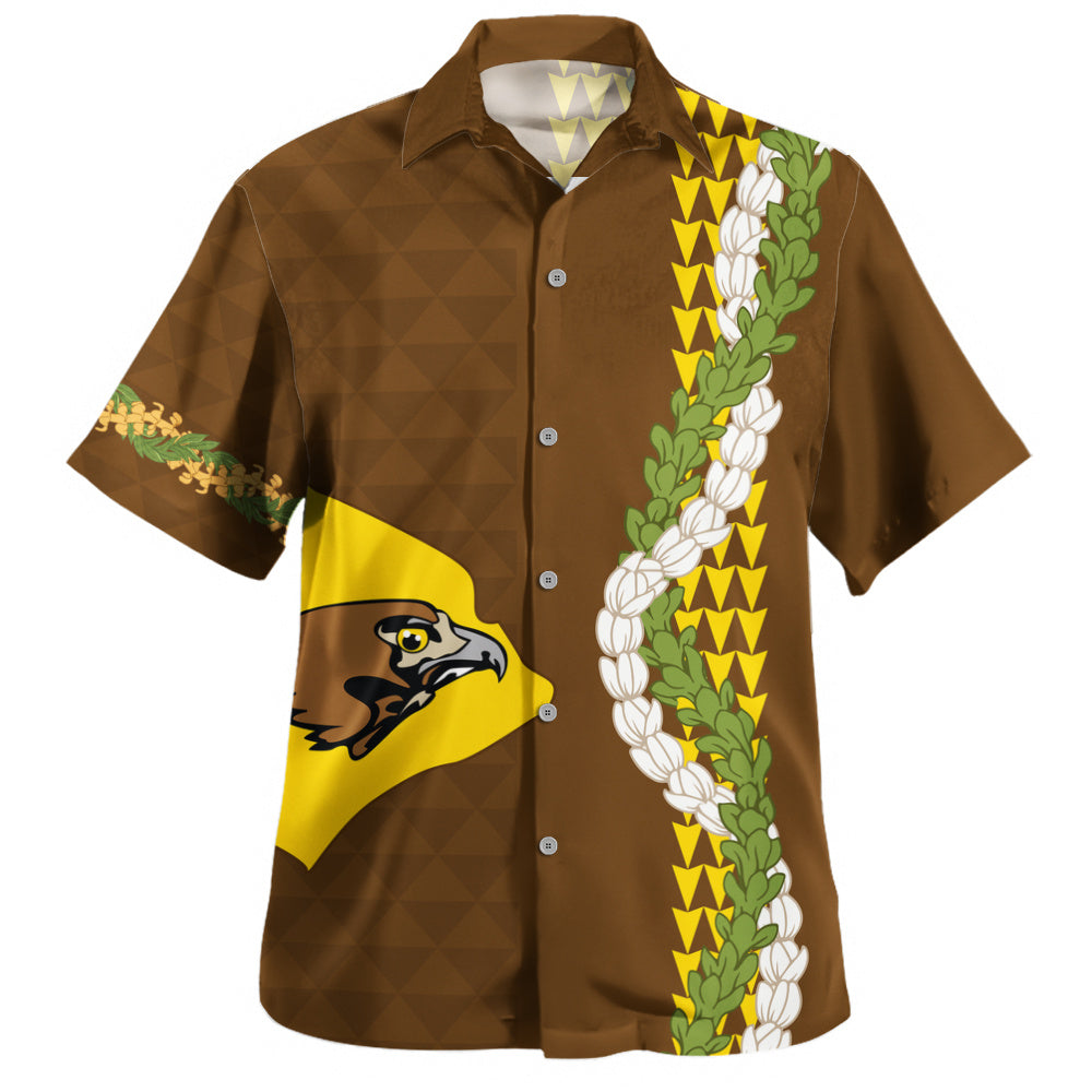 ke kula o ehunuikaimalino Hawaiian Shirt Puakenikeni Maile Flower Lei