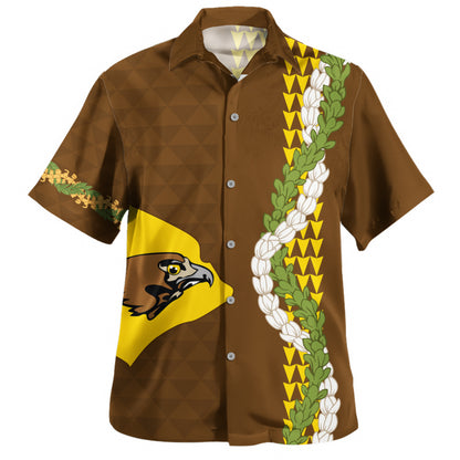 ke kula o ehunuikaimalino Hawaiian Shirt Puakenikeni Maile Flower Lei