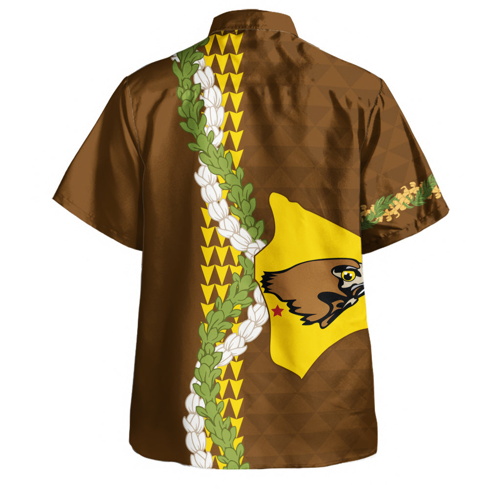 ke kula o ehunuikaimalino Hawaiian Shirt Puakenikeni Maile Flower Lei