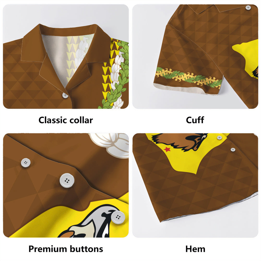 ke kula o ehunuikaimalino Hawaiian Shirt Puakenikeni Maile Flower Lei