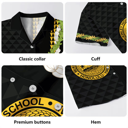 President William McKinley High School Hawaiian Shirt Puakenikeni Maile Flower Lei