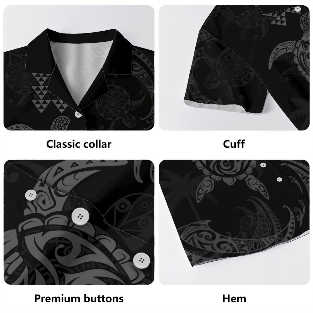 Hawaii Hawaiian Shirt Polynesian Turtle Tribal Ocean Spirit