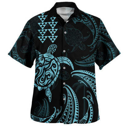 Hawaii Hawaiian Shirt Polynesian Turtle Tribal Ocean Spirit