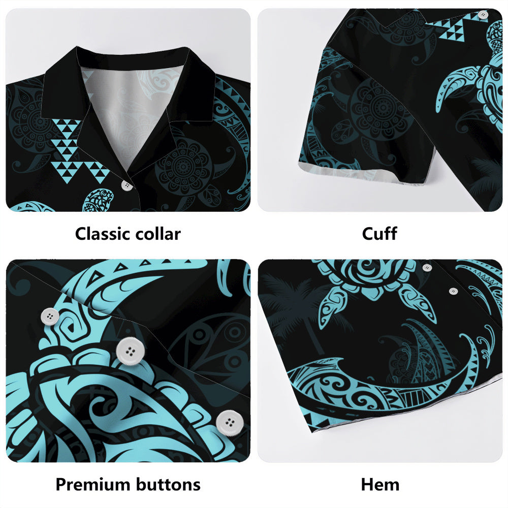 Hawaii Hawaiian Shirt Polynesian Turtle Tribal Ocean Spirit