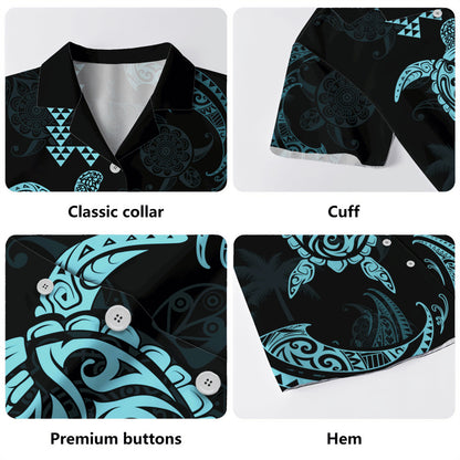 Hawaii Hawaiian Shirt Polynesian Turtle Tribal Ocean Spirit