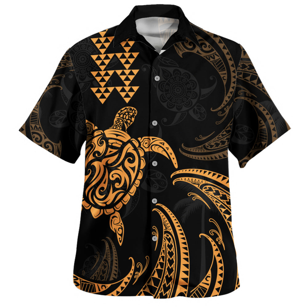 Hawaii Hawaiian Shirt Polynesian Turtle Tribal Ocean Spirit