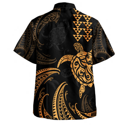 Hawaii Hawaiian Shirt Polynesian Turtle Tribal Ocean Spirit