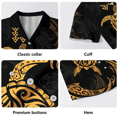 Hawaii Hawaiian Shirt Polynesian Turtle Tribal Ocean Spirit