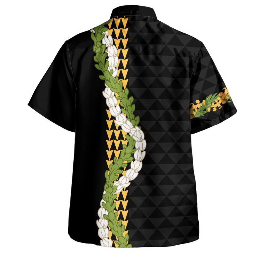 Hawaii Hawaiian Shirt Turtle Puakenikeni Maile Flower Lei