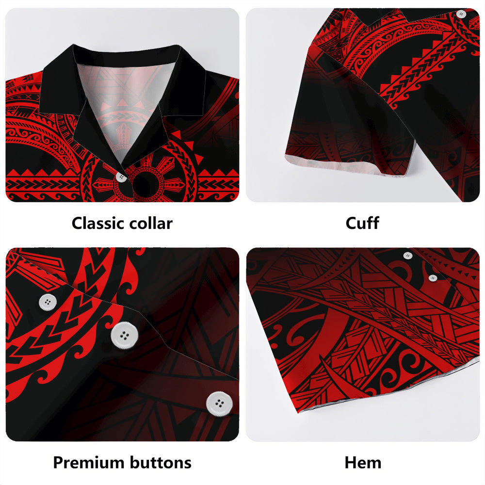 Philippines Filipinos Hawaiian Shirt Polynesian Tribal Sun Tribal Legacy