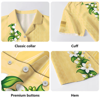Philippines Filipinos Hawaiian Shirt Sampaguita Flower Tribal Polynesian Sun Island Style