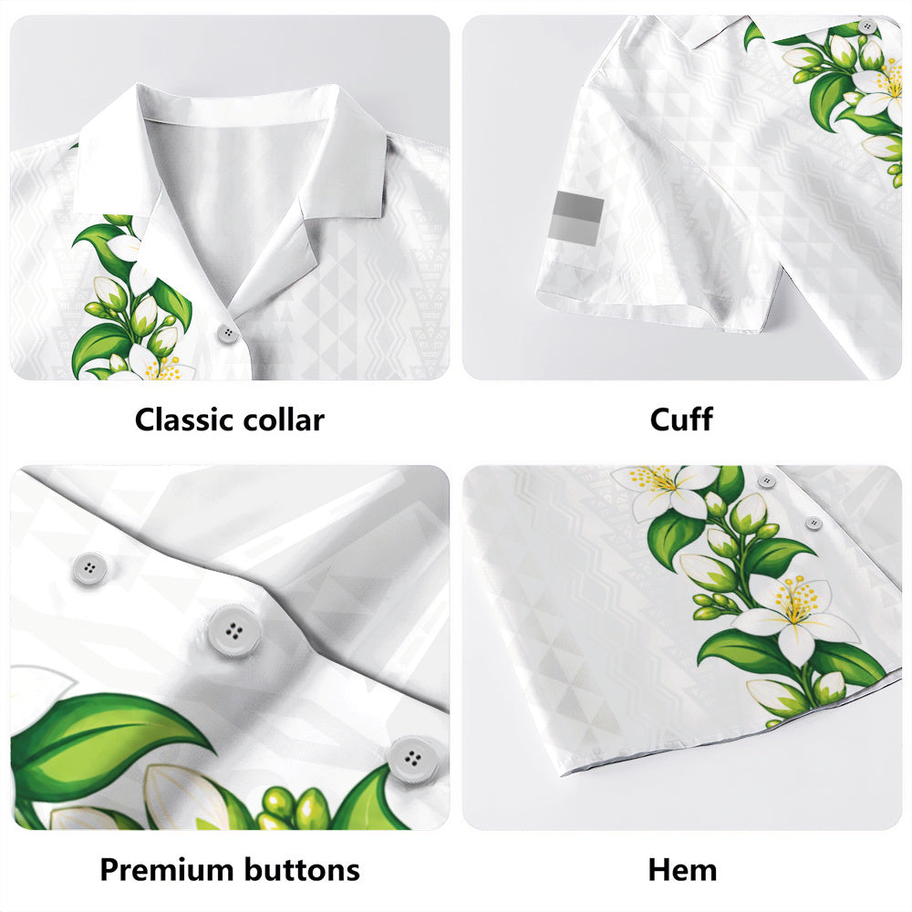 Philippines Filipinos Hawaiian Shirt Sampaguita Flower Tribal Polynesian Sun Island Style