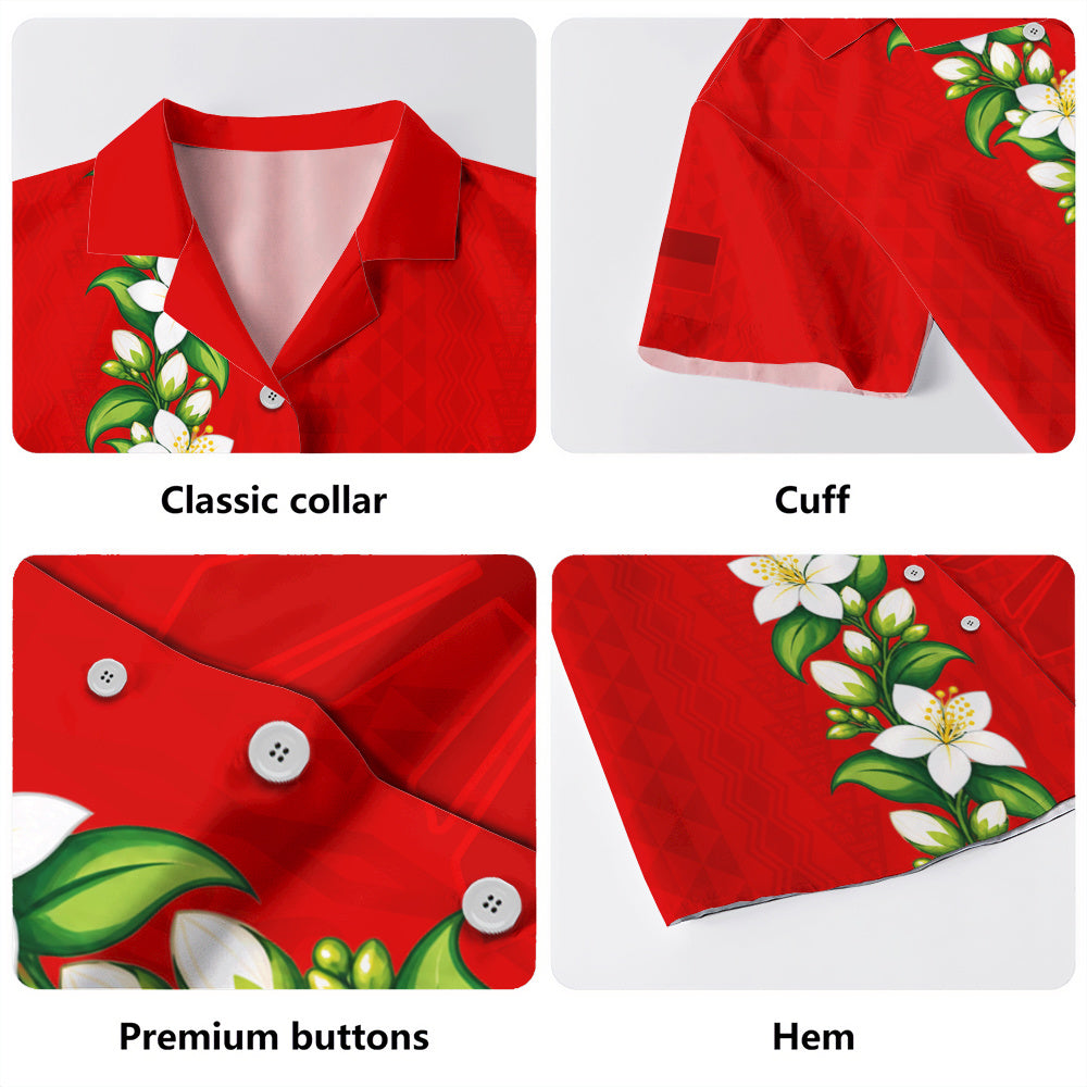 Philippines Filipinos Hawaiian Shirt Sampaguita Flower Tribal Polynesian Sun Island Style