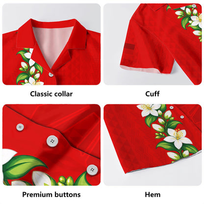 Philippines Filipinos Hawaiian Shirt Sampaguita Flower Tribal Polynesian Sun Island Style