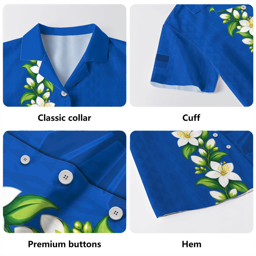 Philippines Filipinos Hawaiian Shirt Sampaguita Flower Tribal Polynesian Sun Island Style
