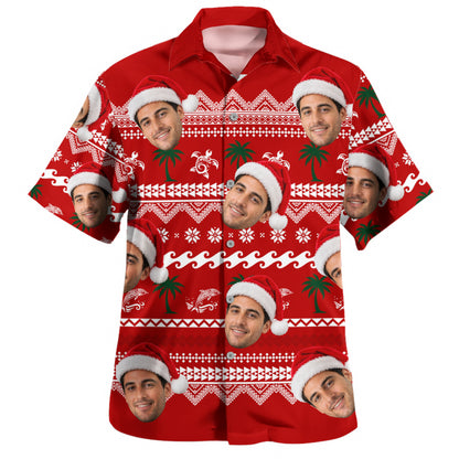 Hawaii Hawaiian Shirt Custom Face Mele Kalikimaka Island Cheer
