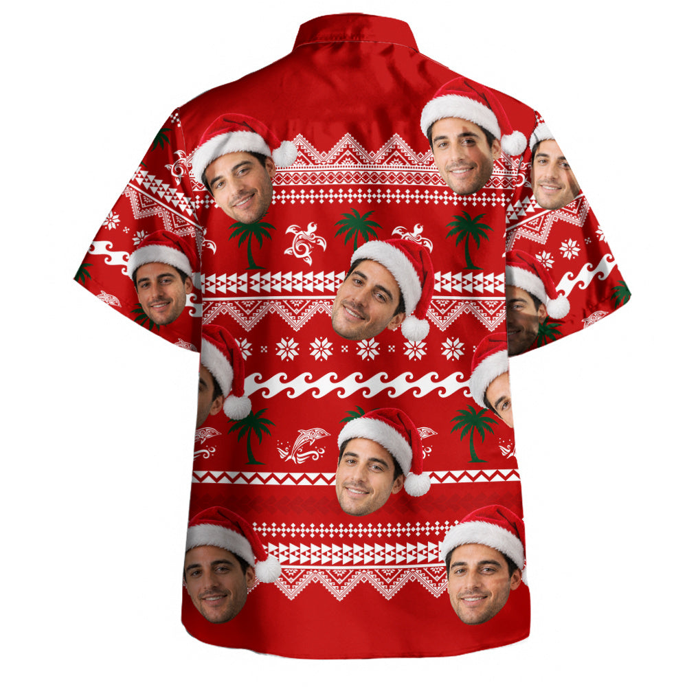 Hawaii Hawaiian Shirt Custom Face Mele Kalikimaka Island Cheer