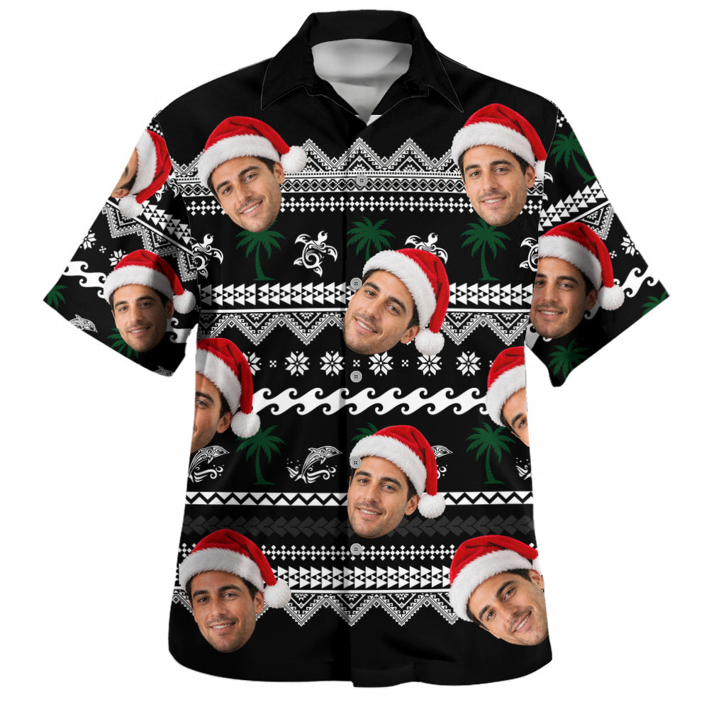 Hawaii Hawaiian Shirt Custom Face Mele Kalikimaka Island Cheer