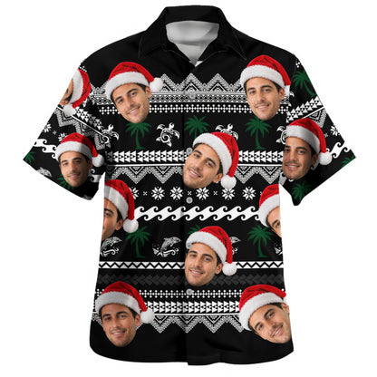 Hawaii Hawaiian Shirt Custom Face Mele Kalikimaka Island Cheer
