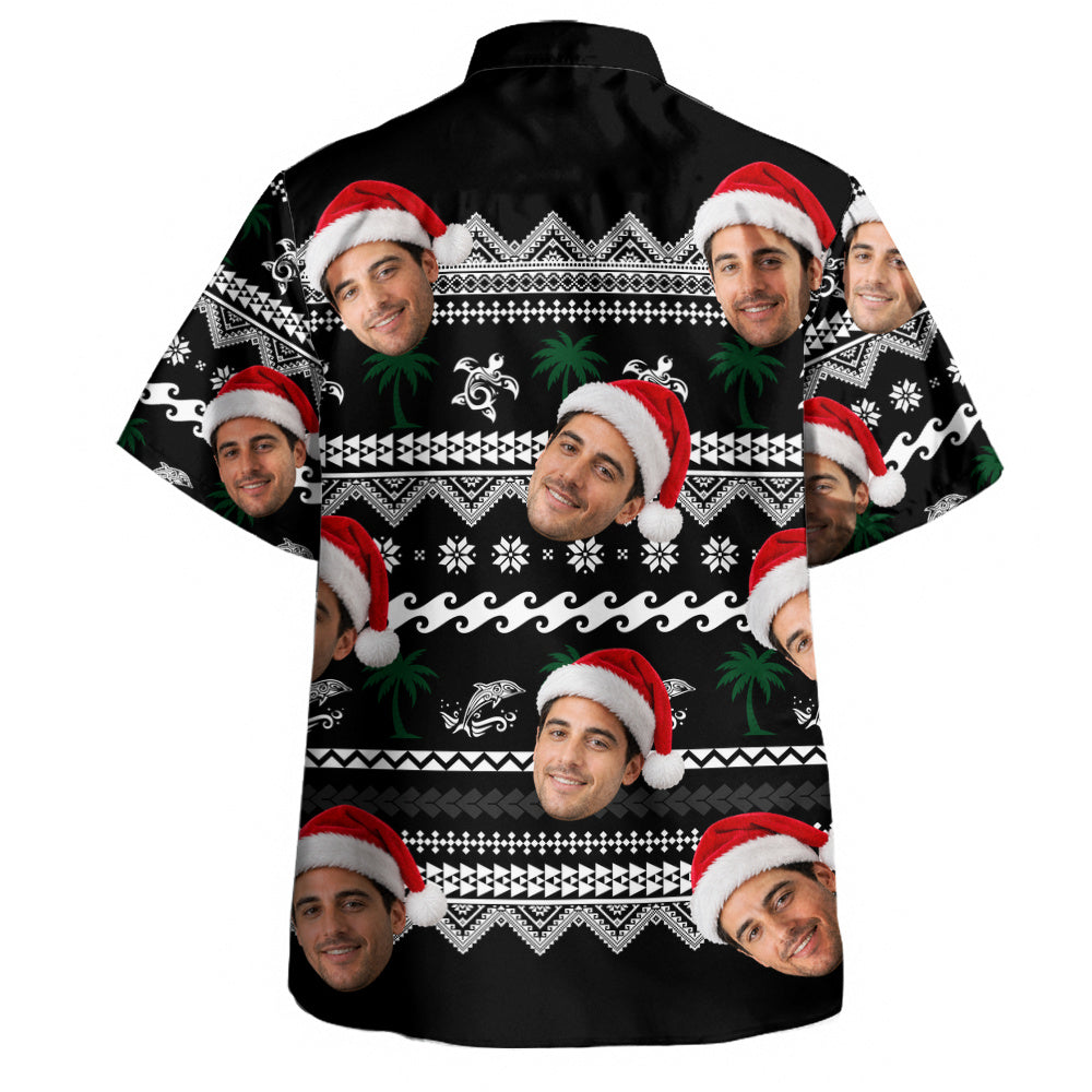 Hawaii Hawaiian Shirt Custom Face Mele Kalikimaka Island Cheer