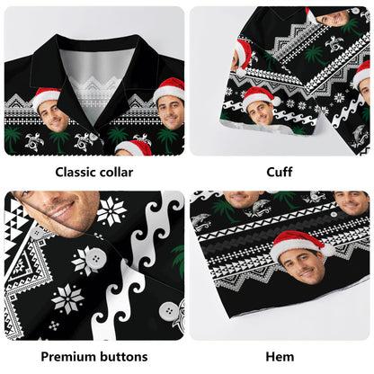 Hawaii Hawaiian Shirt Custom Face Mele Kalikimaka Island Cheer