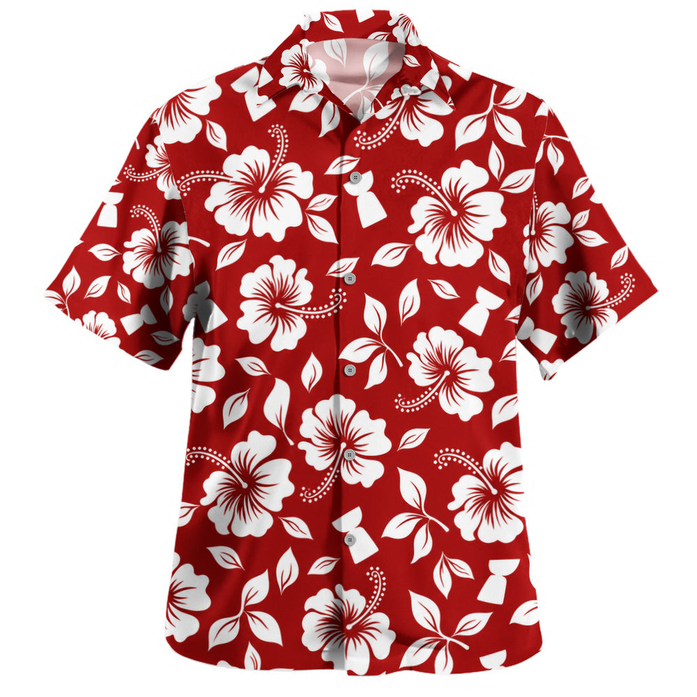 Guam Hawaiian Shirt Chamorro Hibiscus Aloha Pattern