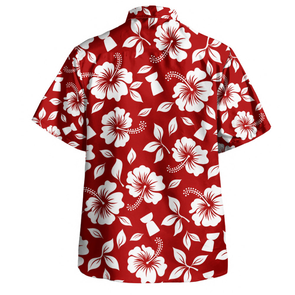 Guam Hawaiian Shirt Chamorro Hibiscus Aloha Pattern