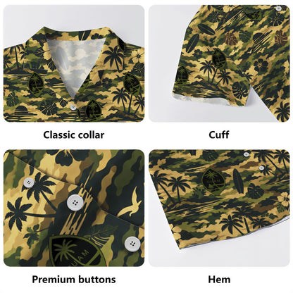 Guam Hawaiian Shirt Tropical Island Camouflage Pattern