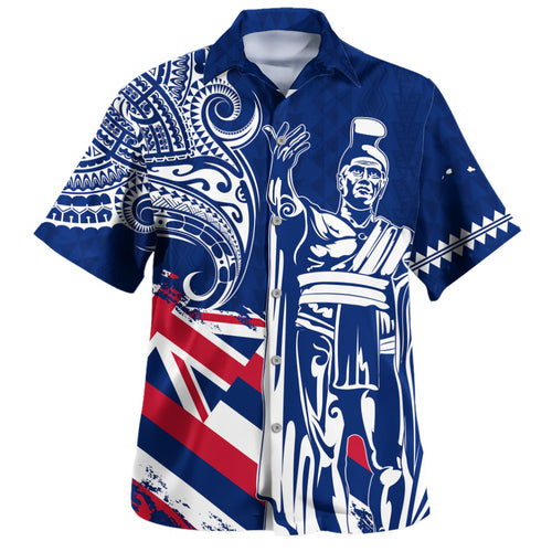 Hawaii Hawaiian Shirt King Kamehameha Hawaiian Flag Polynesian Pride