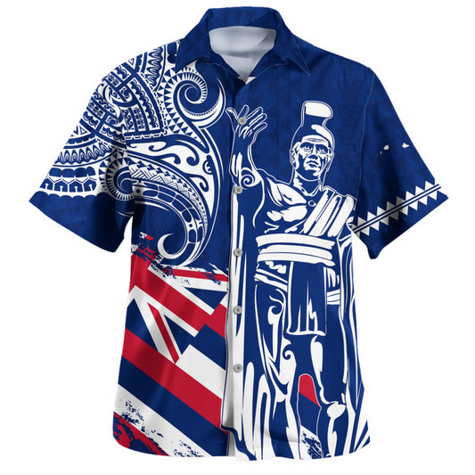 Hawaii Hawaiian Shirt King Kamehameha Hawaiian Flag Polynesian Pride