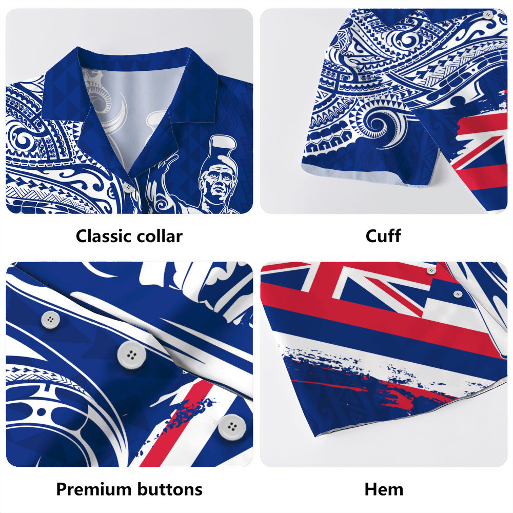 Hawaii Hawaiian Shirt King Kamehameha Hawaiian Flag Polynesian Pride